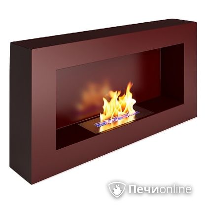 Биокамин ЭкоЛайф Window Fat black burgundy в Актобе
